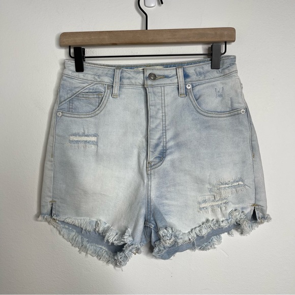 WE THE FREE Crvy Vintage High Rise Short Light Blue Wash Revolve Free People 28 - Picture 5 of 16